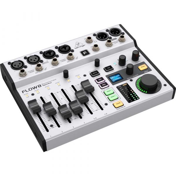 Behringer Flow 8 Digital mixer with Bluetooth for rent - Left view