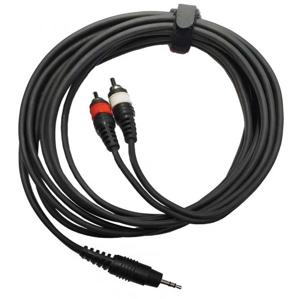 Auxiliary or Ipod lead for use with portable devices to connect to a sound system and play music. Available for hire